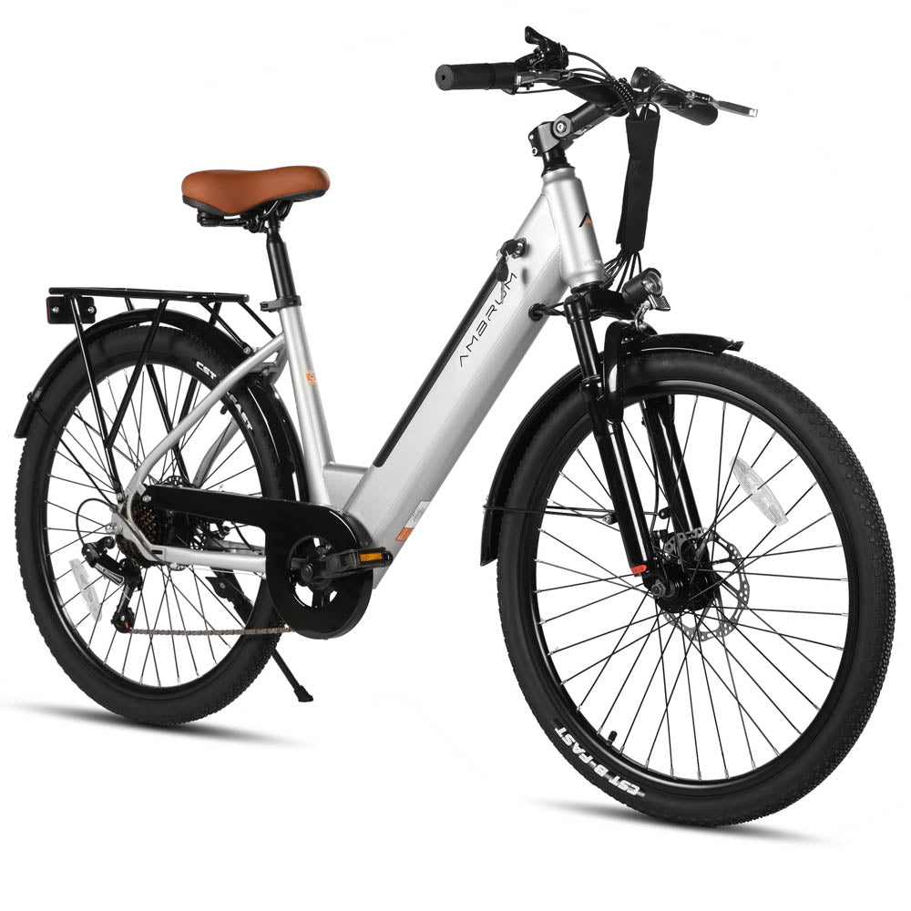 HILAND Starry 26 Inch 500 W Electric City Bike with 36 V 7.8 Ah/10.4 Ah Battery with 7 Speed Electric Bicycle