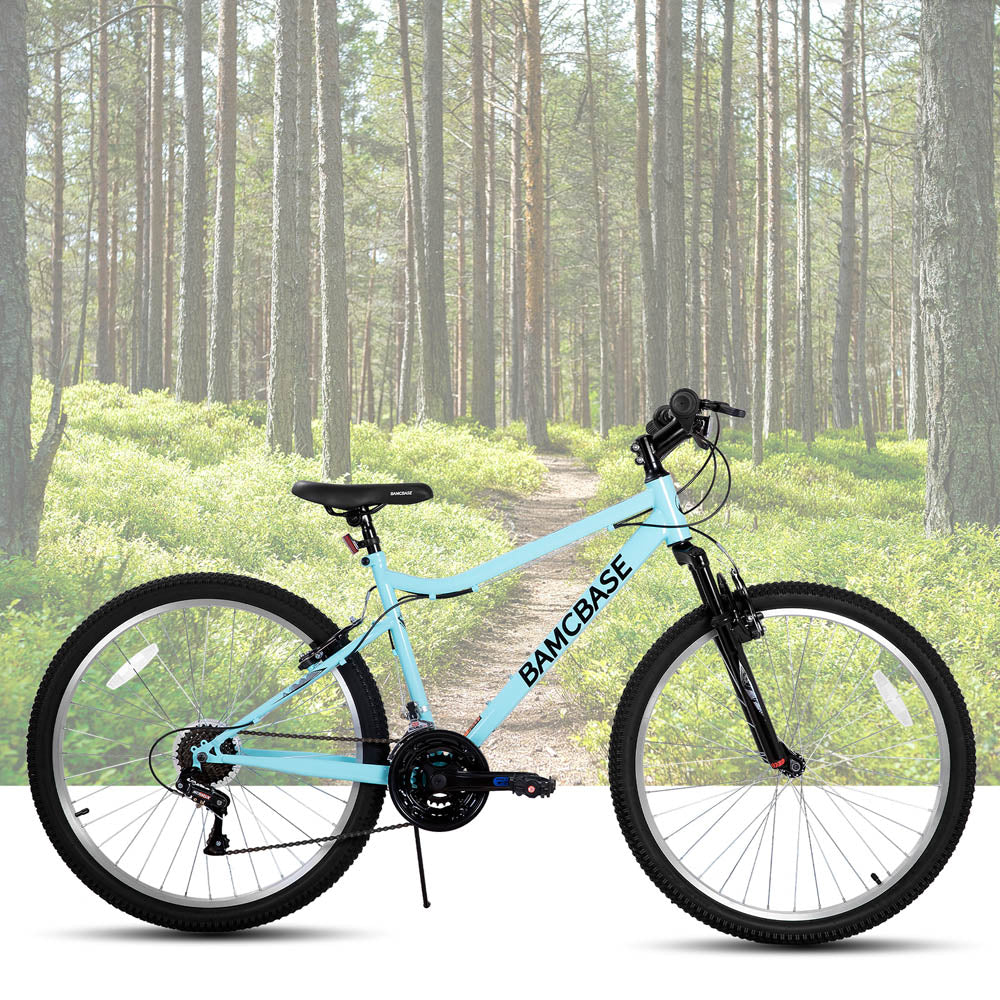 HILAND Lilac Womens Mountain Bike 24 26 Inch 18 Speeds Hybrid Commuter Bicycle
