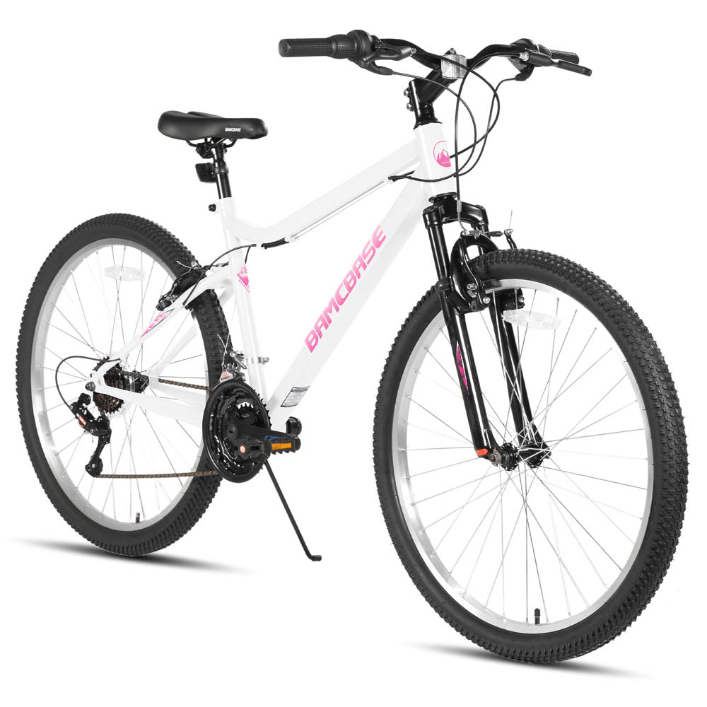 HILAND Lilac Womens Mountain Bike 24 26 Inch 18 Speeds Hybrid Commuter Bicycle