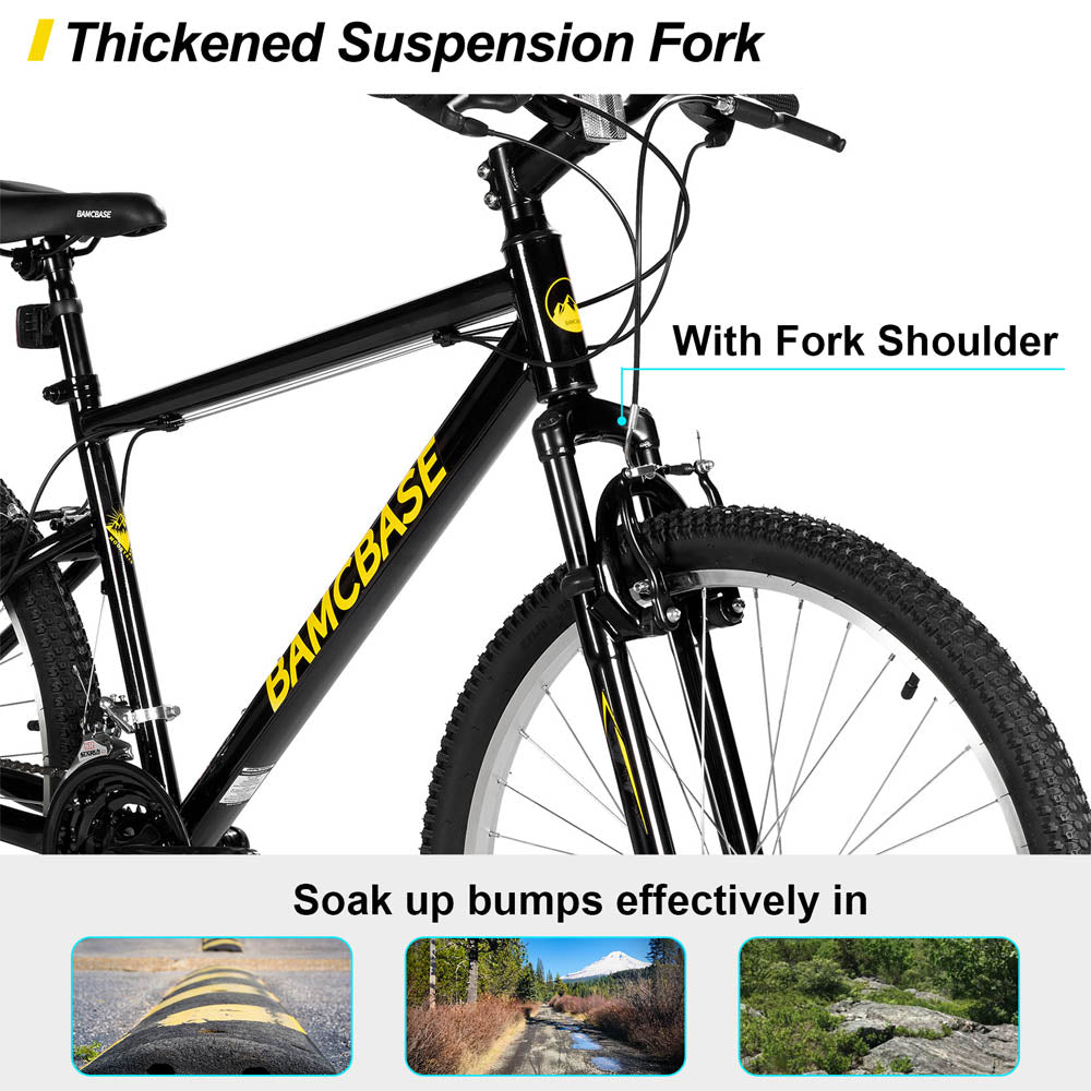 HILAND Agave 26 27.5 Inch Mountain Bike Mens Womens MTB with 18 Speeds