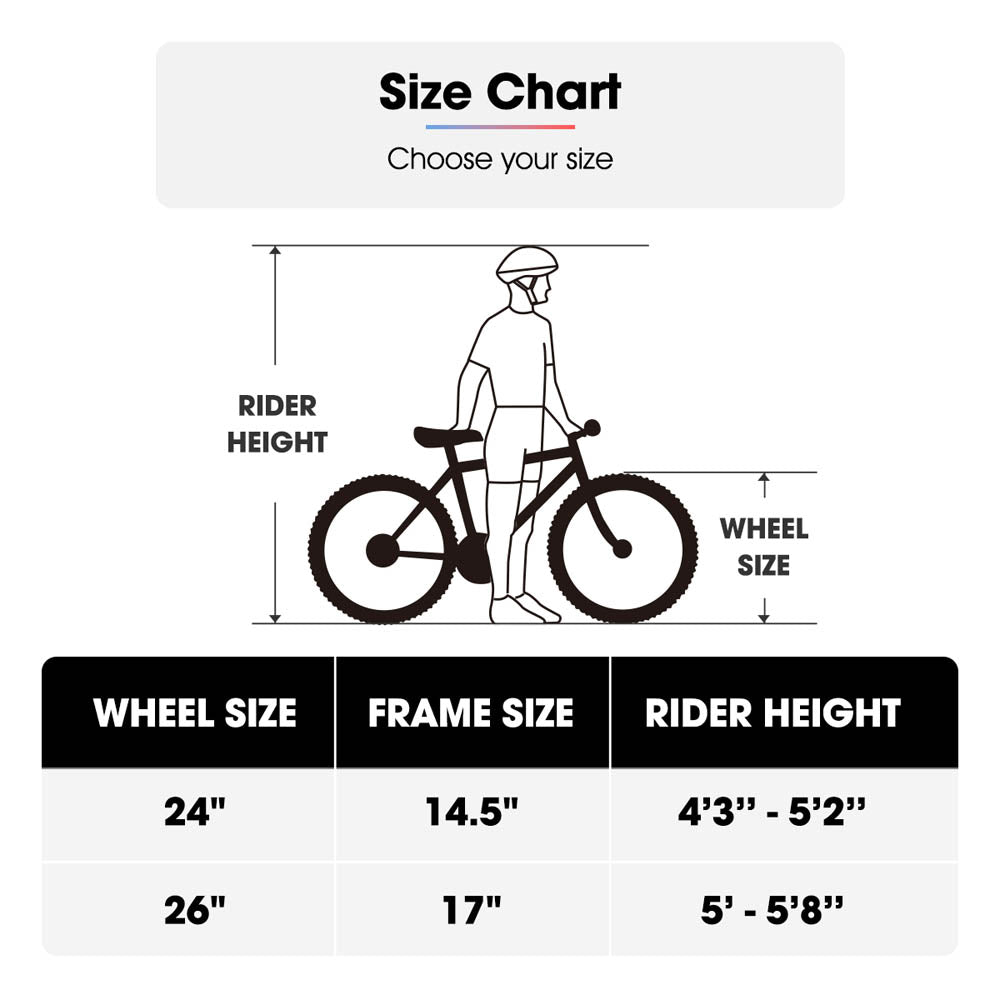 HILAND Sprague 24 26 inch Mountain Bike Sport Cycling MTB Bicycle for Teenager&Adult