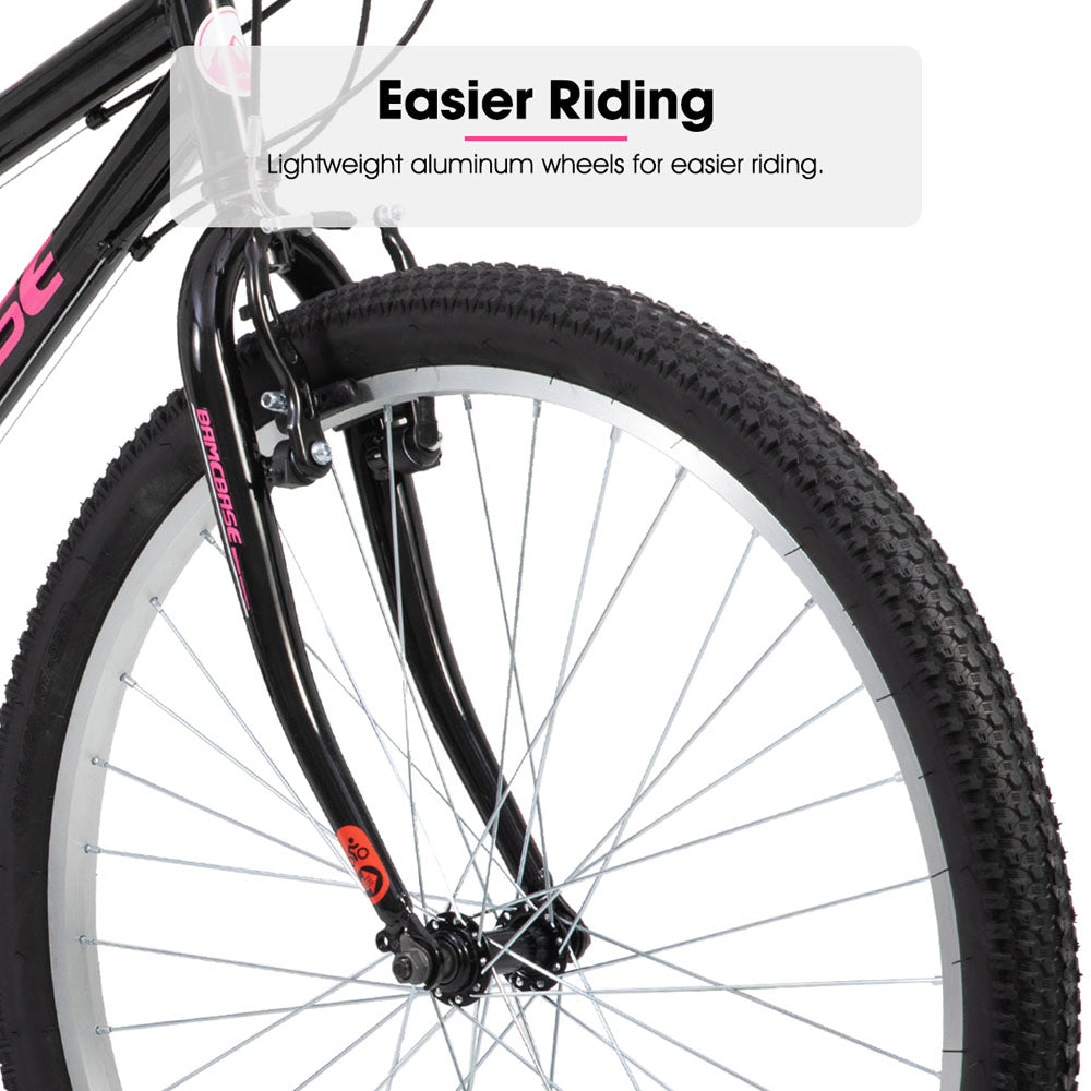 HILAND Lavender | Bamcbase MTB 24 26 Inch 18 Speeds Hybrid Commuter Bicycle