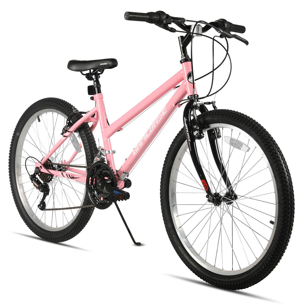 HILAND Lavender | Bamcbase MTB 24 26 Inch 18 Speeds Hybrid Commuter Bicycle