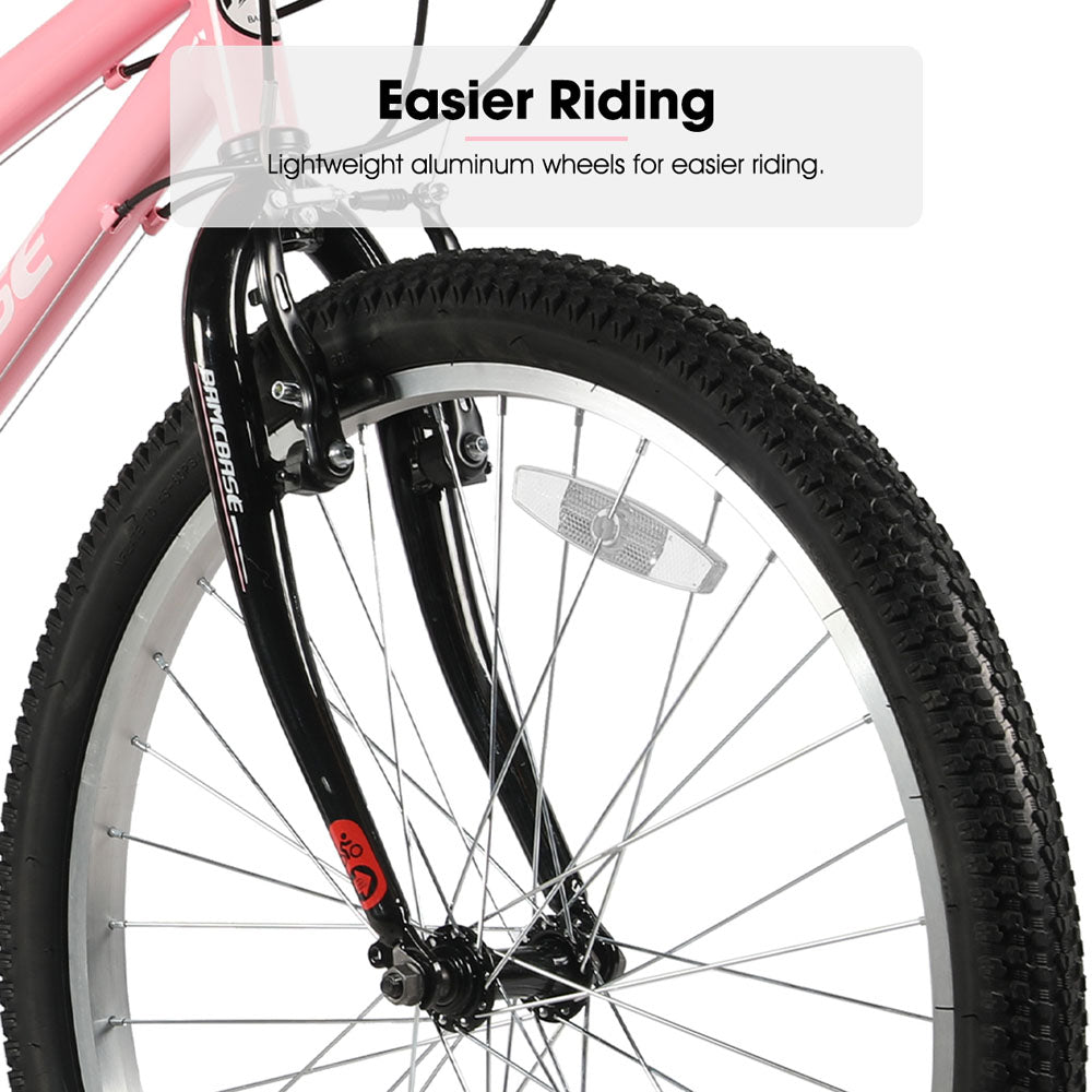 HILAND Lavender | Bamcbase MTB 24 26 Inch 18 Speeds Hybrid Commuter Bicycle
