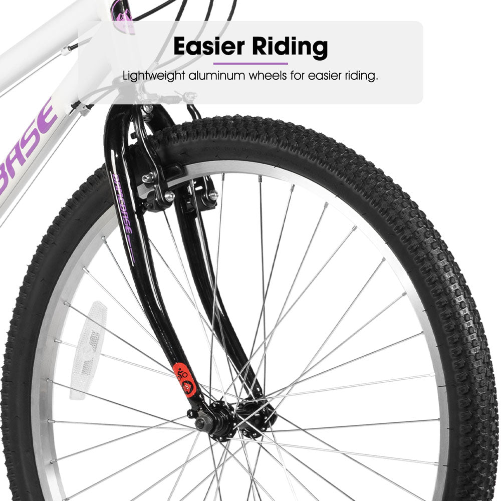 HILAND Lavender | Bamcbase MTB 24 26 Inch 18 Speeds Hybrid Commuter Bicycle