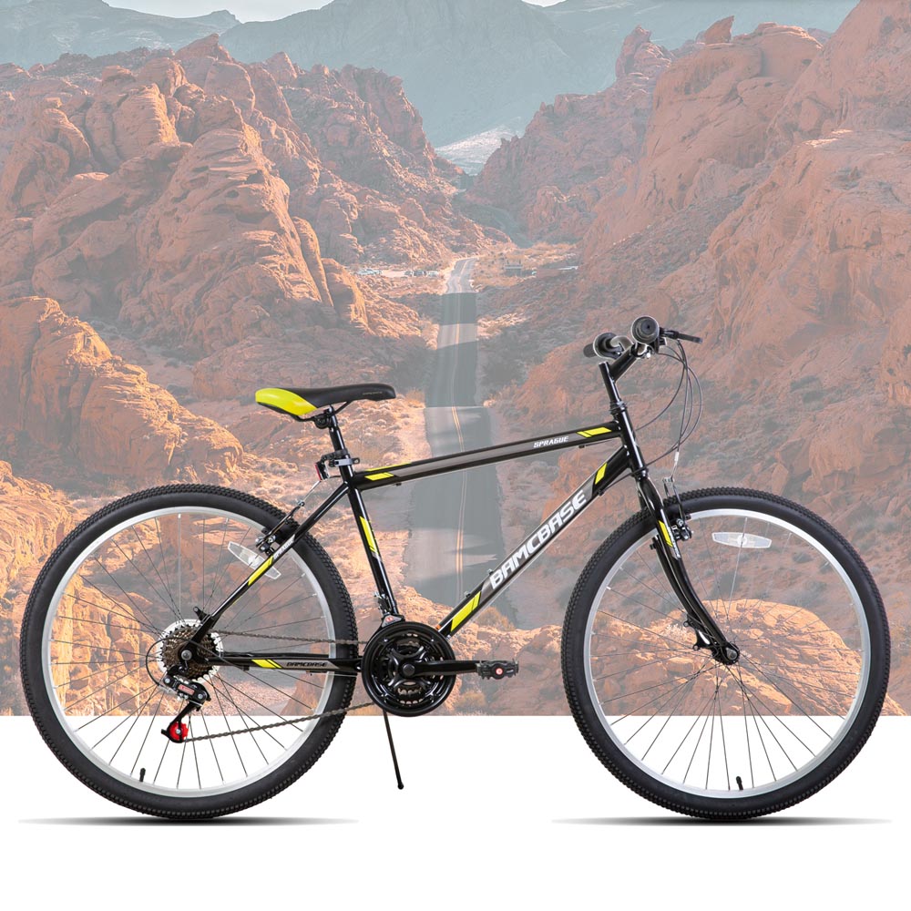 HILAND Sprague 24 26 inch Mountain Bike for Men Women 21 Speeds Sport Cycling