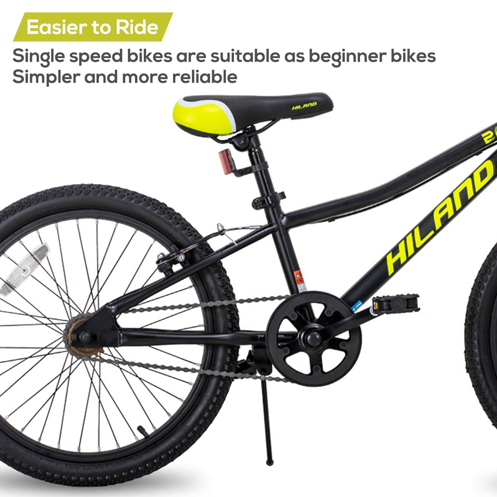 HILAND Climber 20'' Kids Mountain Bike with Dual Handbrakes and Kickstand