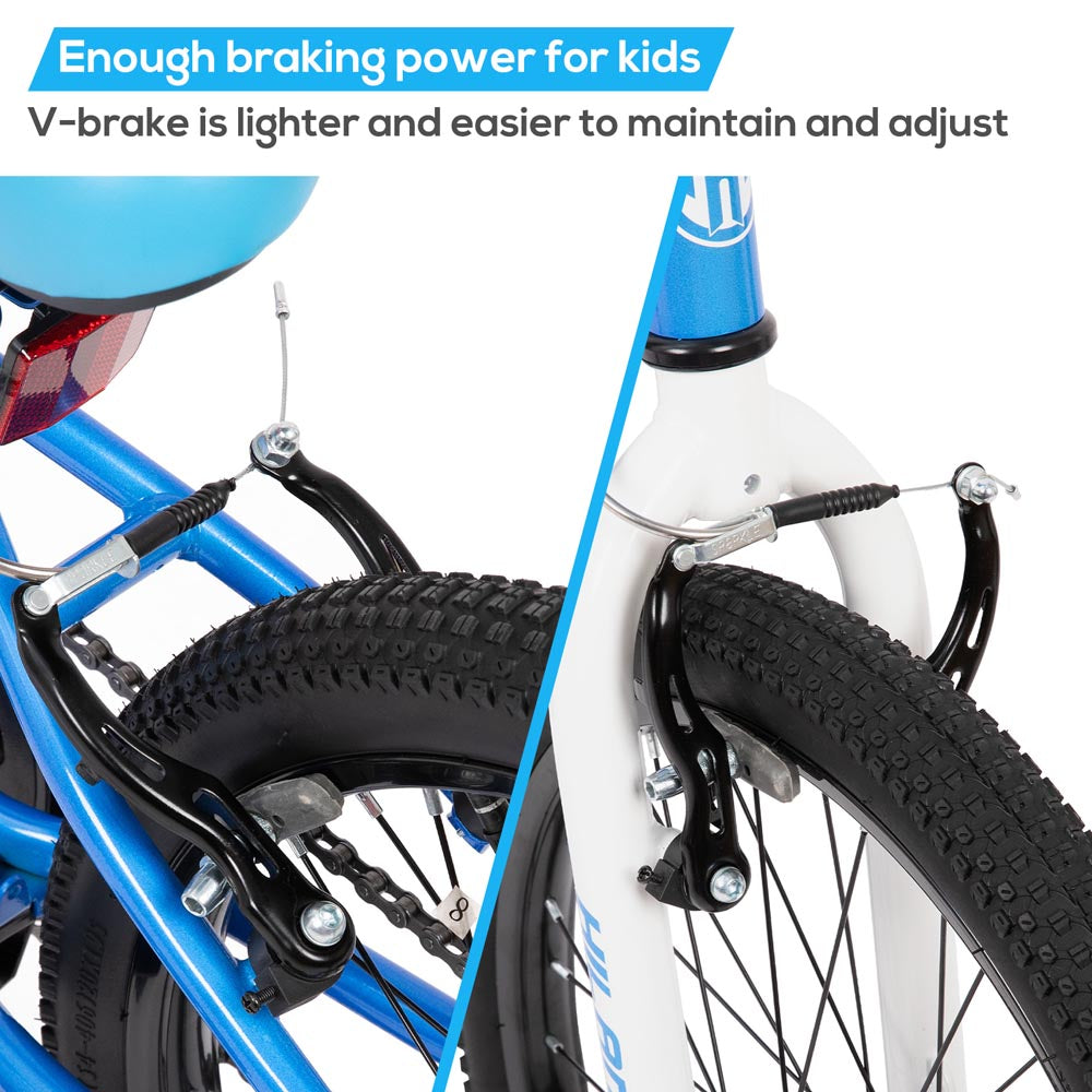HILAND Climber 20'' Kids Mountain Bike with Dual Handbrakes and Kickstand