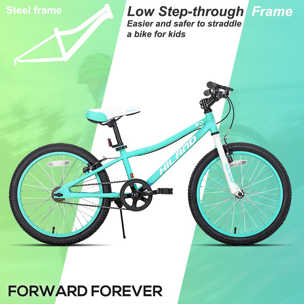 HILAND Climber 20'' Kids Mountain Bike with Dual Handbrakes and Kickstand