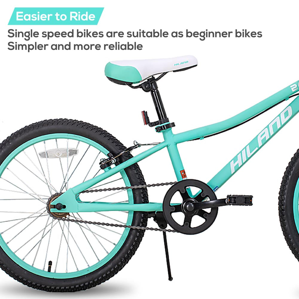 HILAND Climber 20'' Kids Mountain Bike with Dual Handbrakes and Kickstand