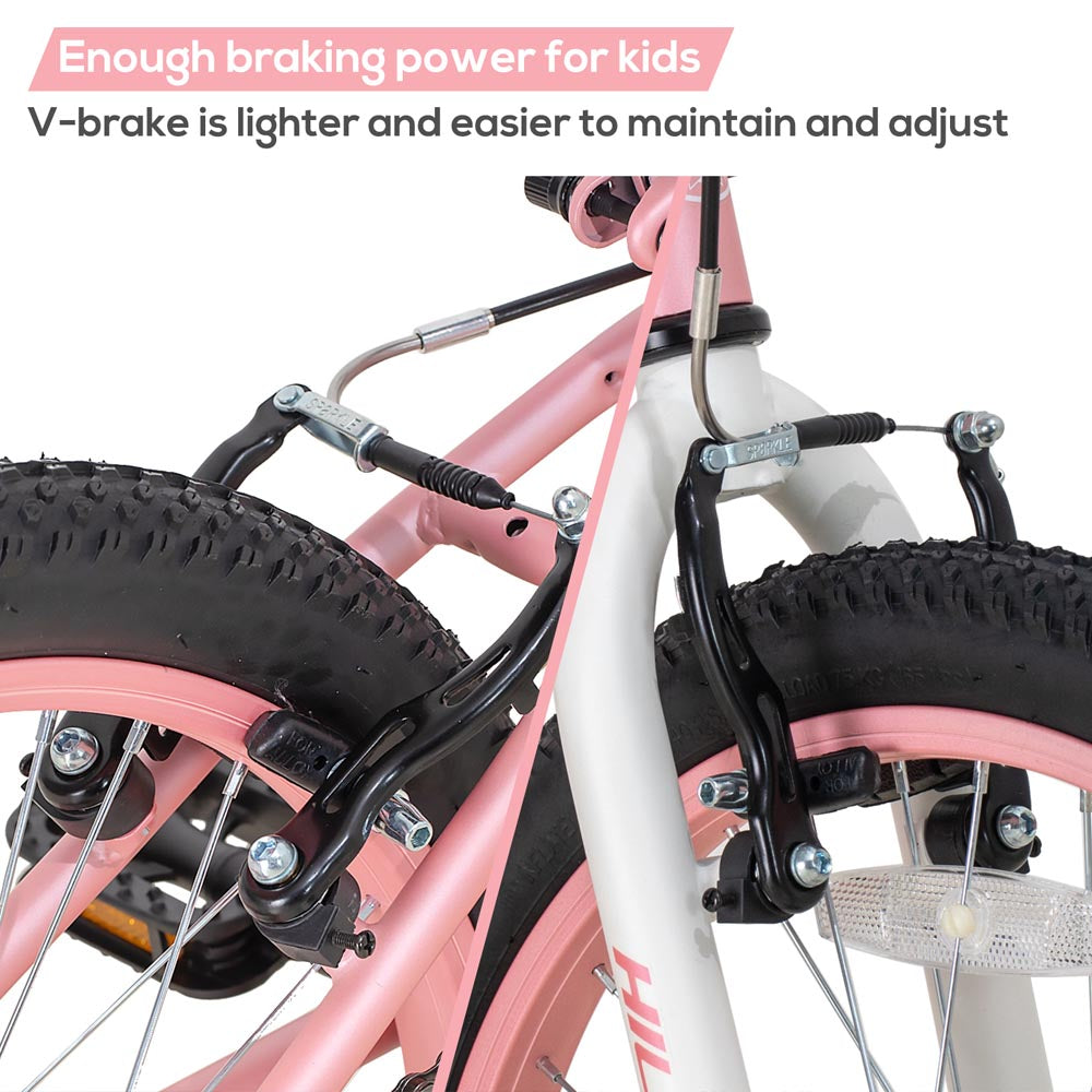 HILAND Climber 20'' Kids Mountain Bike with Dual Handbrakes and Kickstand