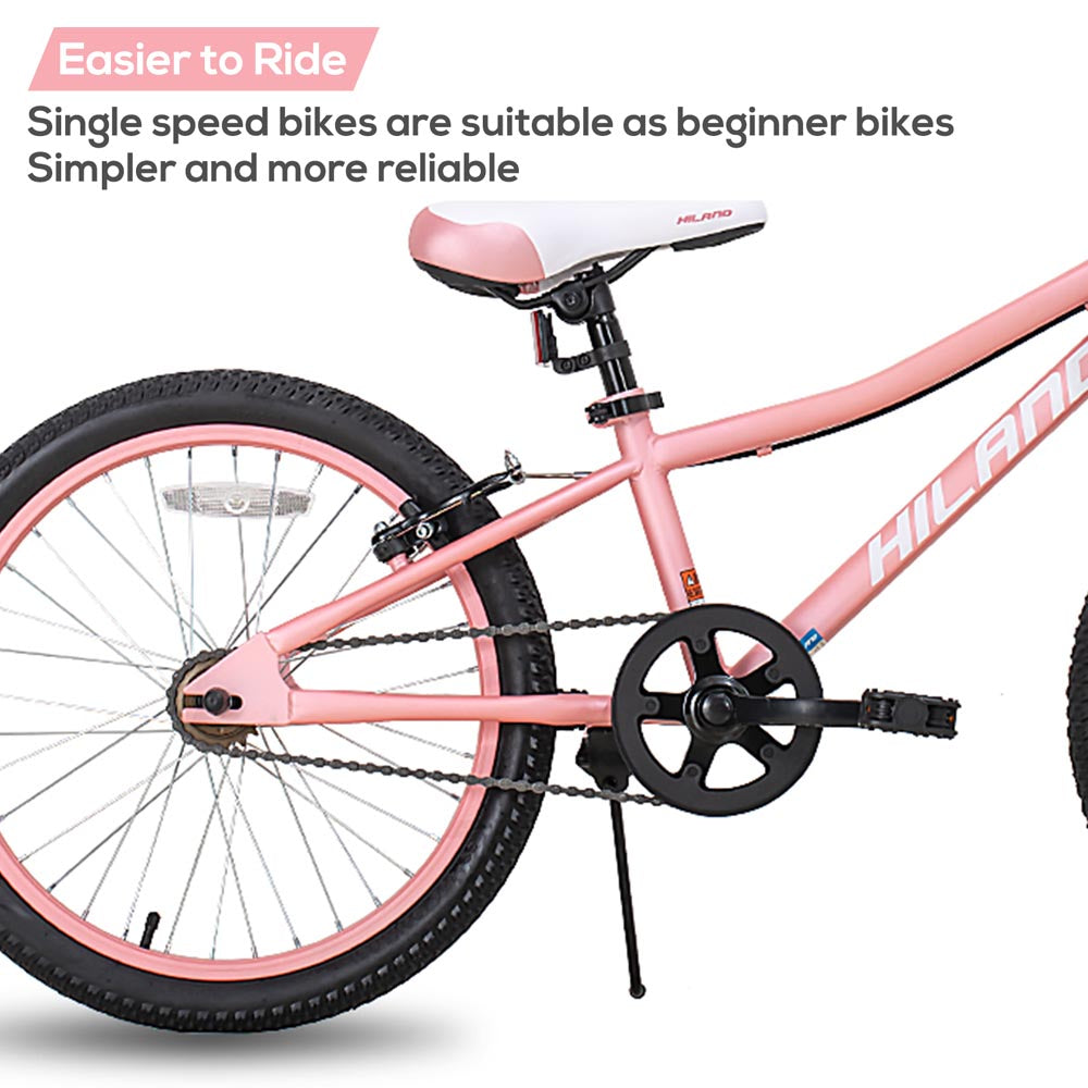 HILAND Climber 20'' Kids Mountain Bike with Dual Handbrakes and Kickstand