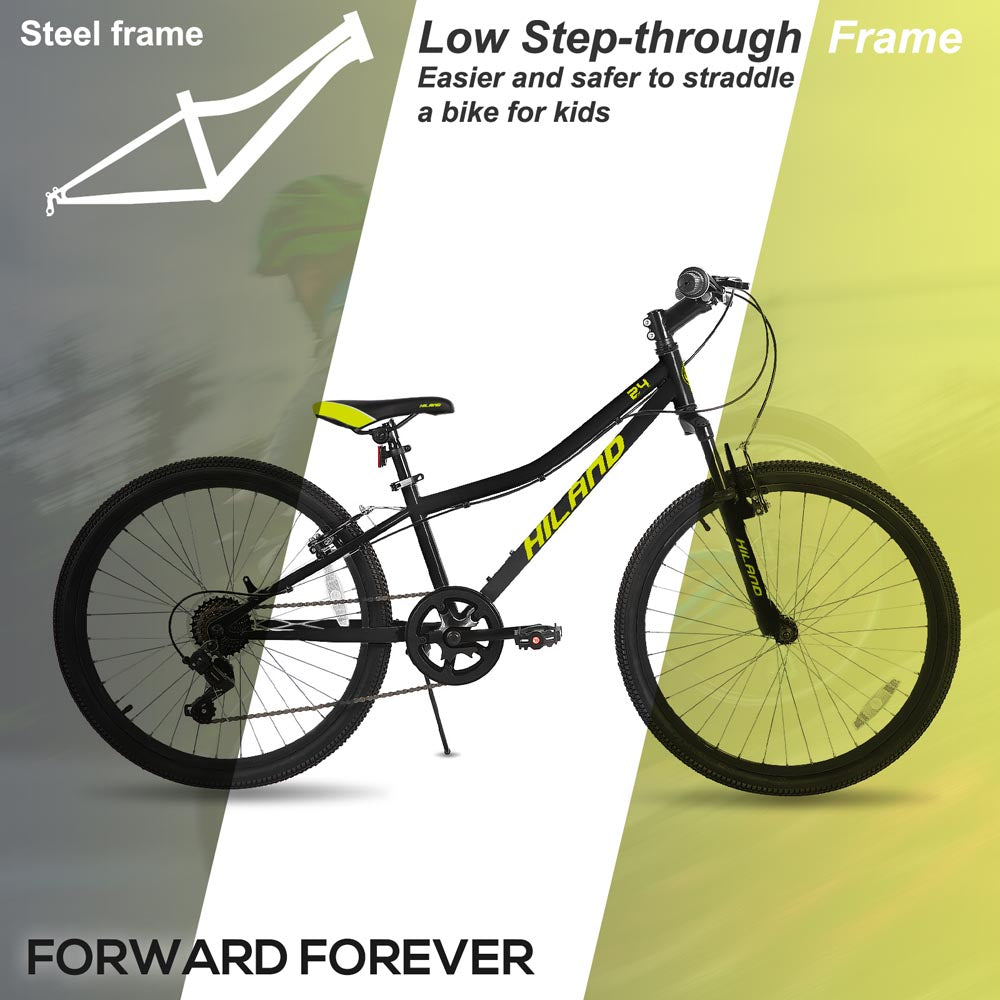 HILAND Climber 24 Inch Mountain Bike for Kids Age 5 + Year Old