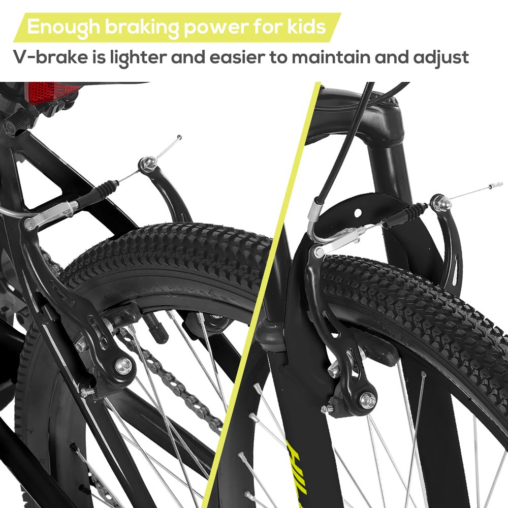 HILAND Climber 24 Inch Mountain Bike for Kids Age 5 + Year Old