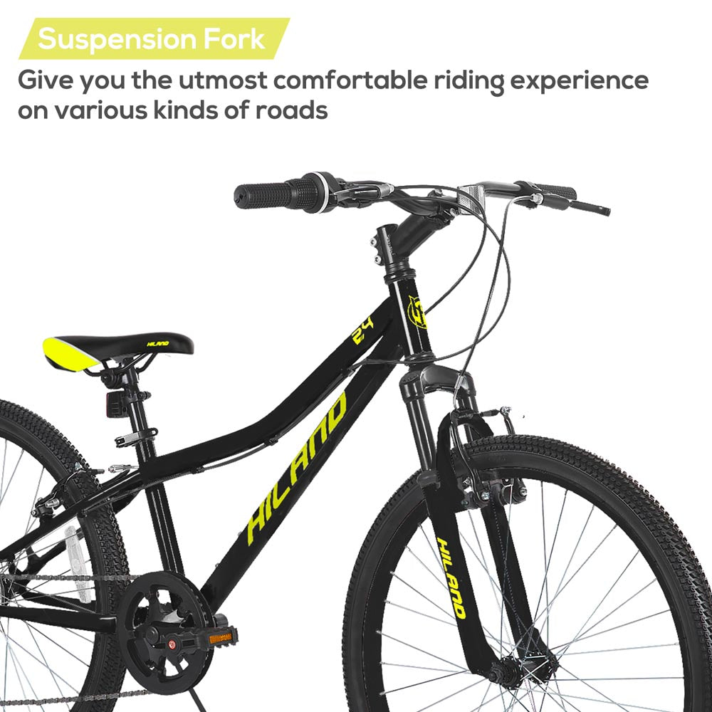 HILAND Climber 24 Inch Mountain Bike for Kids Age 5 + Year Old