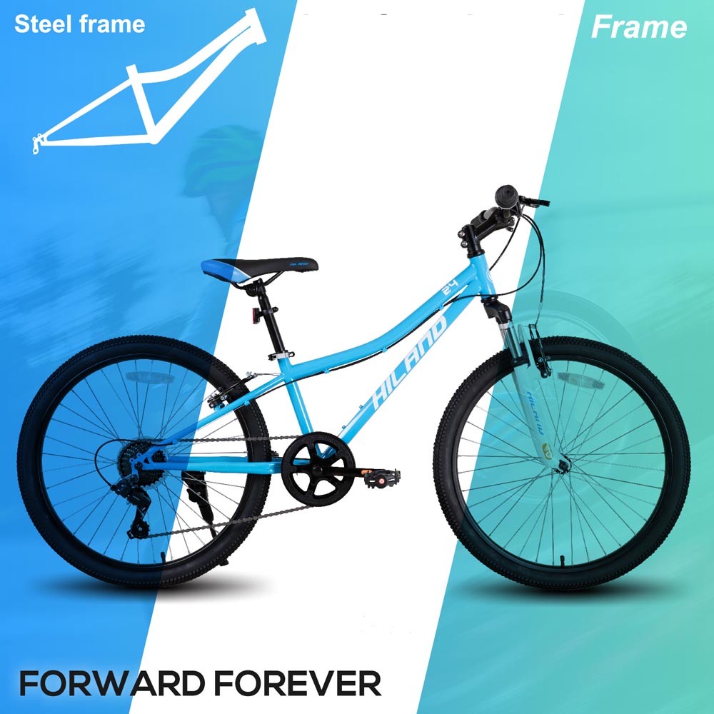 HILAND Climber 24 Inch Mountain Bike for Kids Age 5 + Year Old
