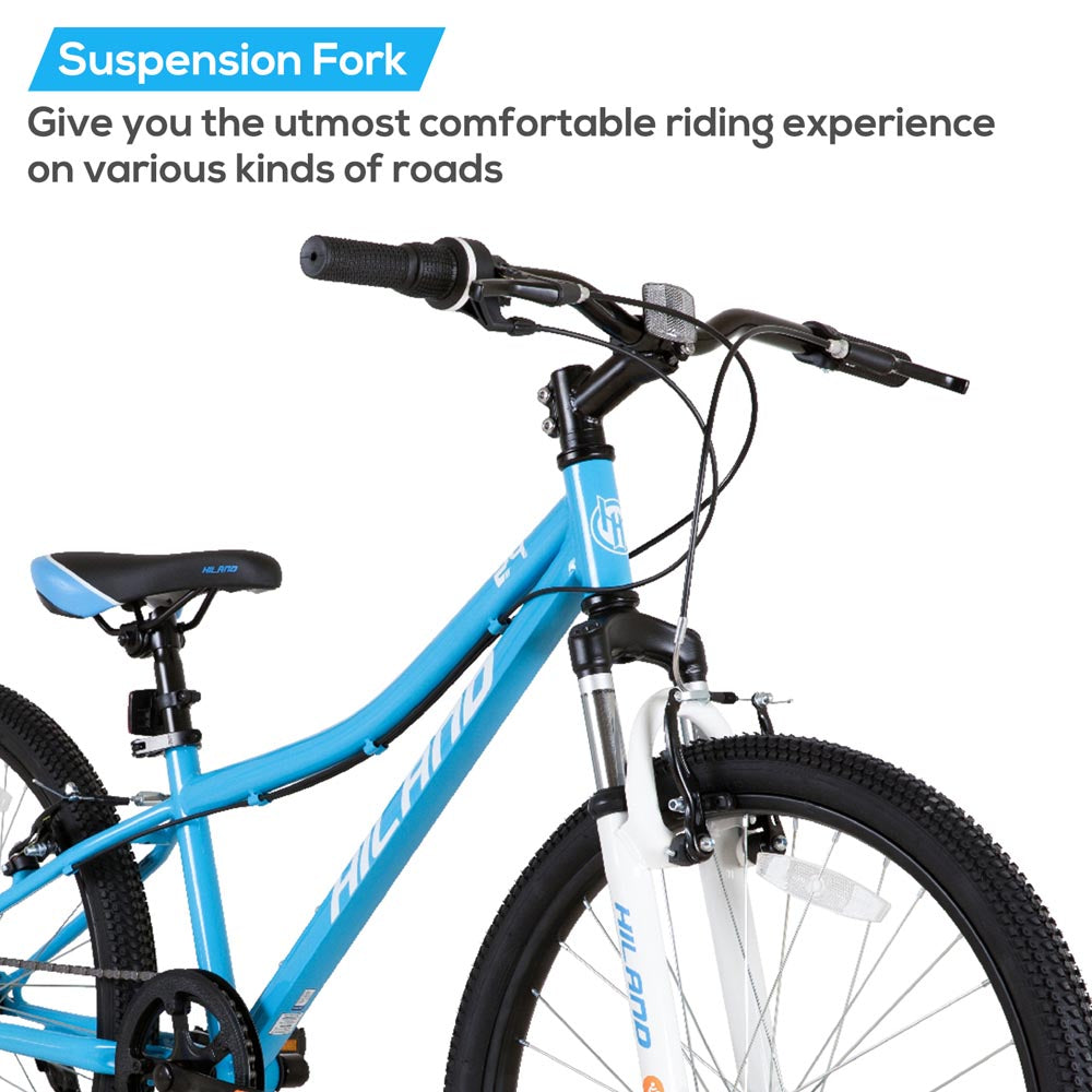 HILAND Climber 24 Inch Mountain Bike for Kids Age 5 + Year Old