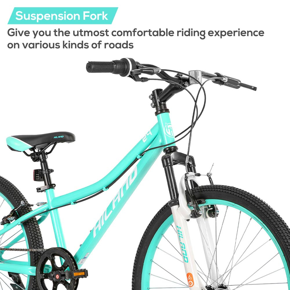 HILAND Climber 24 Inch Mountain Bike for Kids Age 5 + Year Old