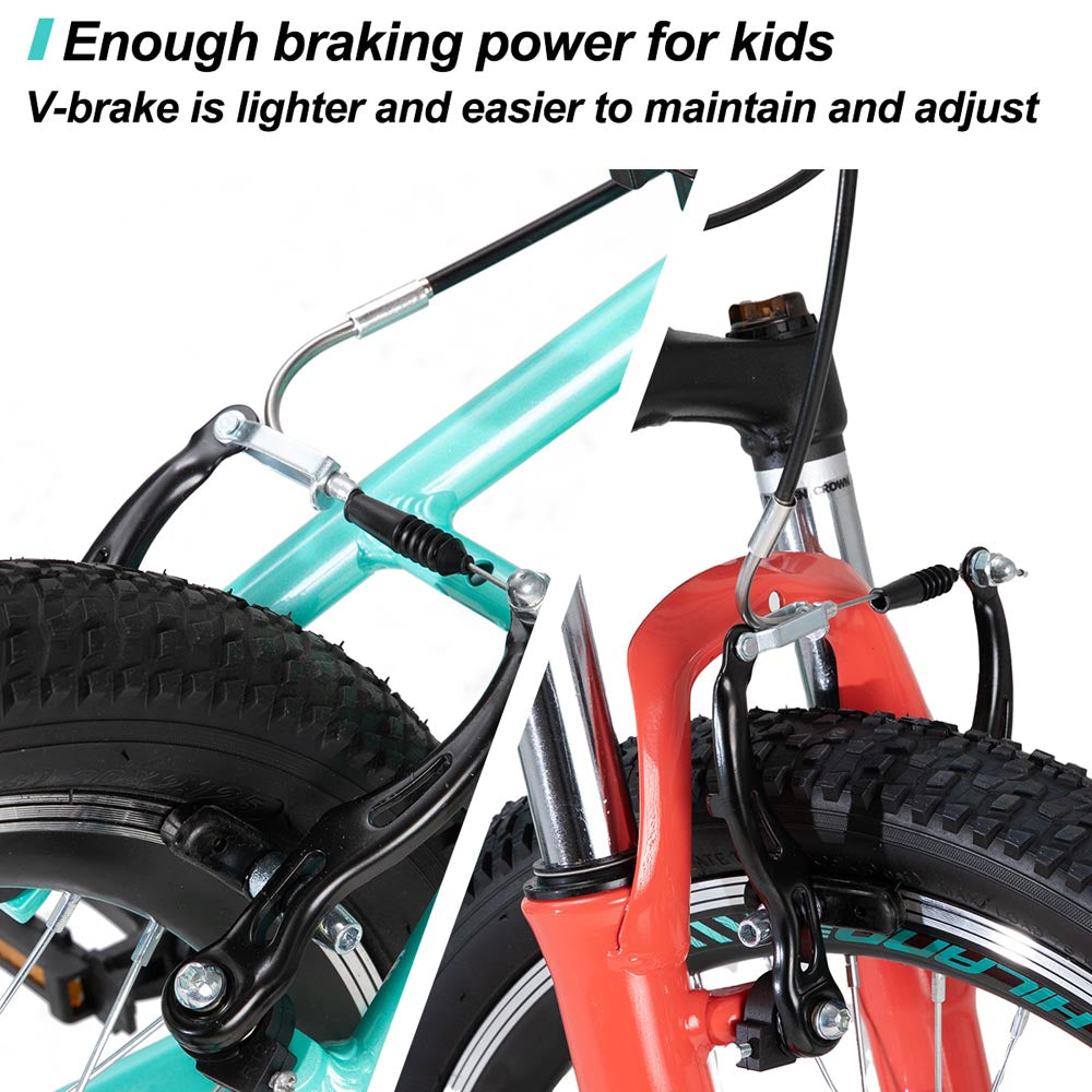HILAND Gamille 20 Inch Mountain Bike for Girl and Boys 7 Speed with Aluminum Frame