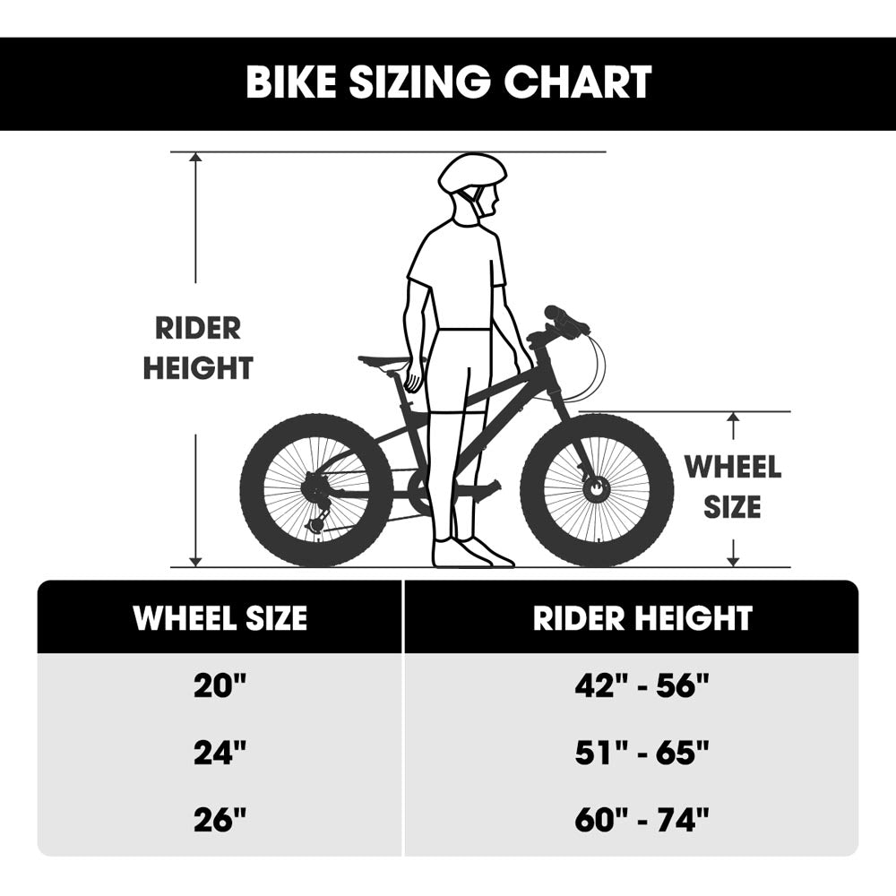 HILAND Roon 20 Inch Kids' Bicycles Fat Tire Mountain Bike for Boys and Girls
