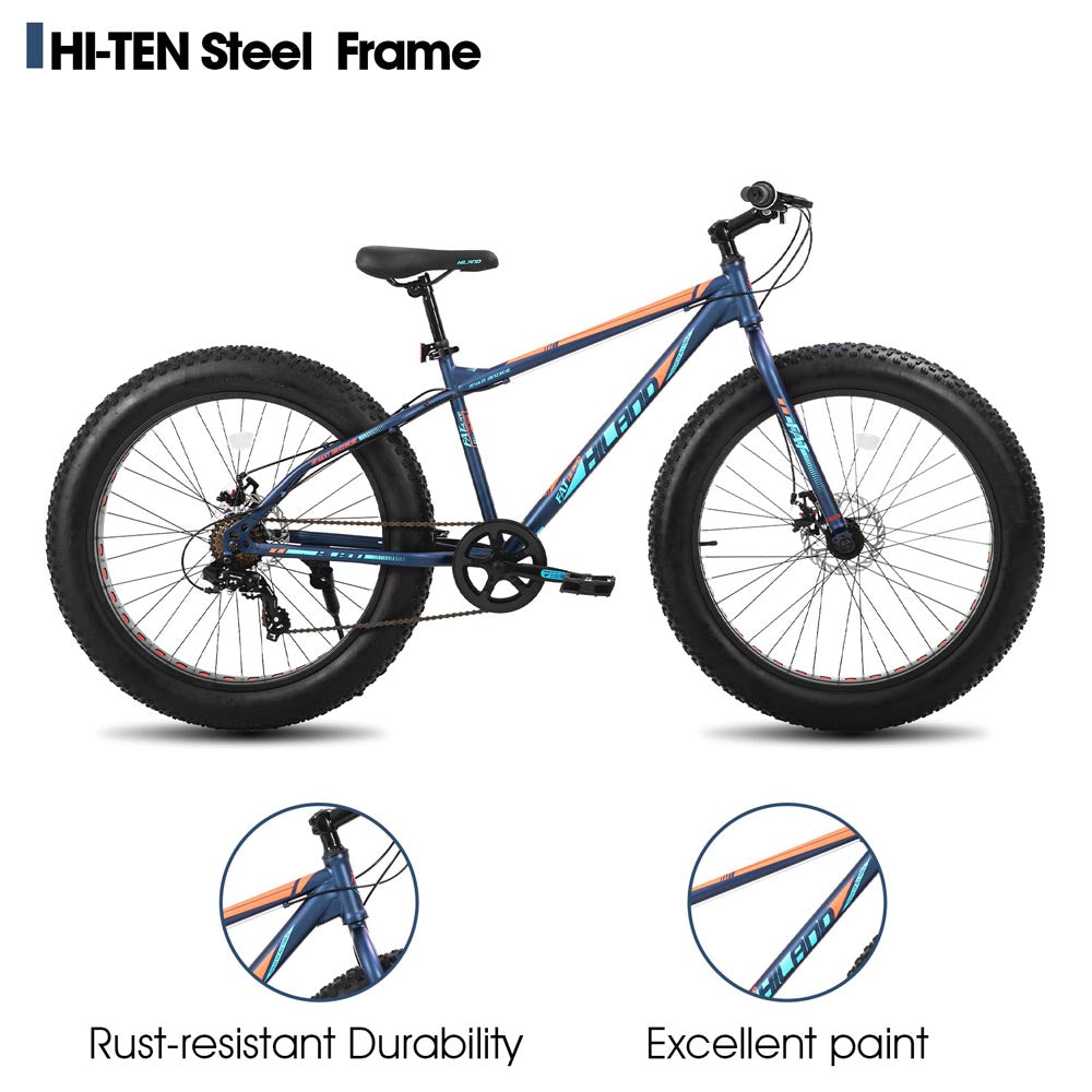 HILAND Roon 24 26 Inch Kids' Bicycles Fat Tire Mountain Bike for Boys and Girls