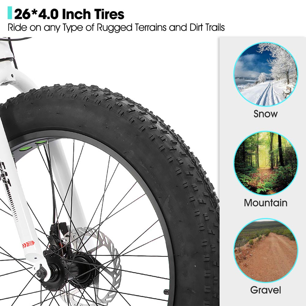 HILAND Roon 24 26 Inch Kids' Bicycles Fat Tire Mountain Bike for Boys and Girls