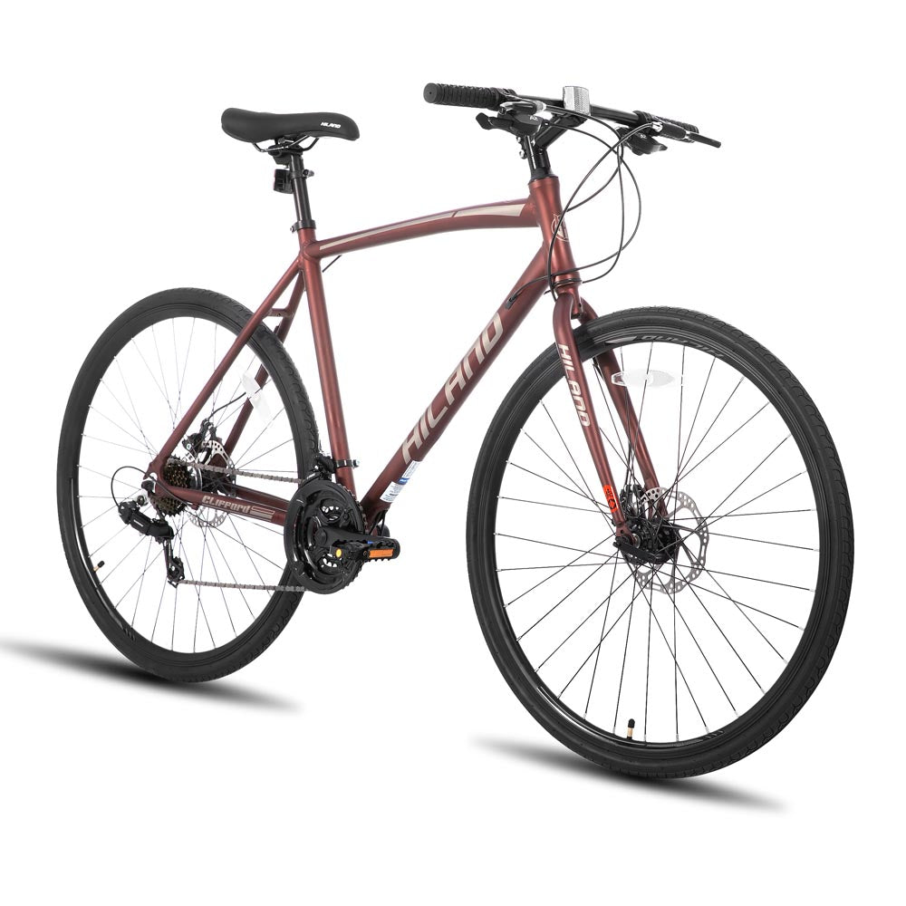 HILAND Clifford 700C Road Hybird Bike 21 speeds City Commuter Bicycle with Disc Brake