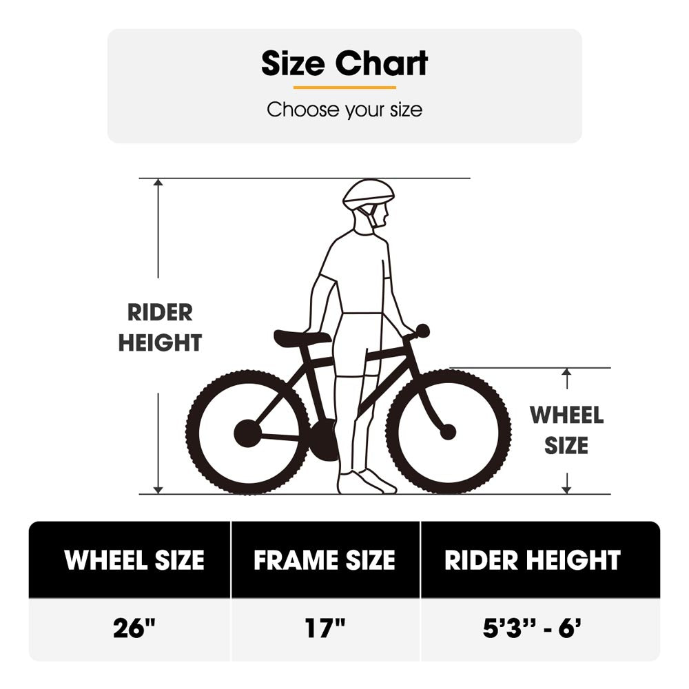 HILAND Ridge Mens and Womens Mountain Bike 26 27 Inch 21 Speed with Dual Disc Brake
