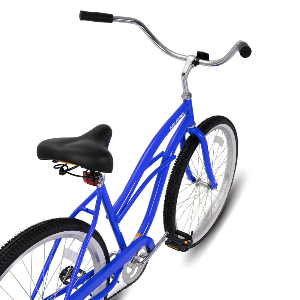 HILAND Jade 24 26 Inch Womens Beach Cruiser Bike with Rear Coaster Brake