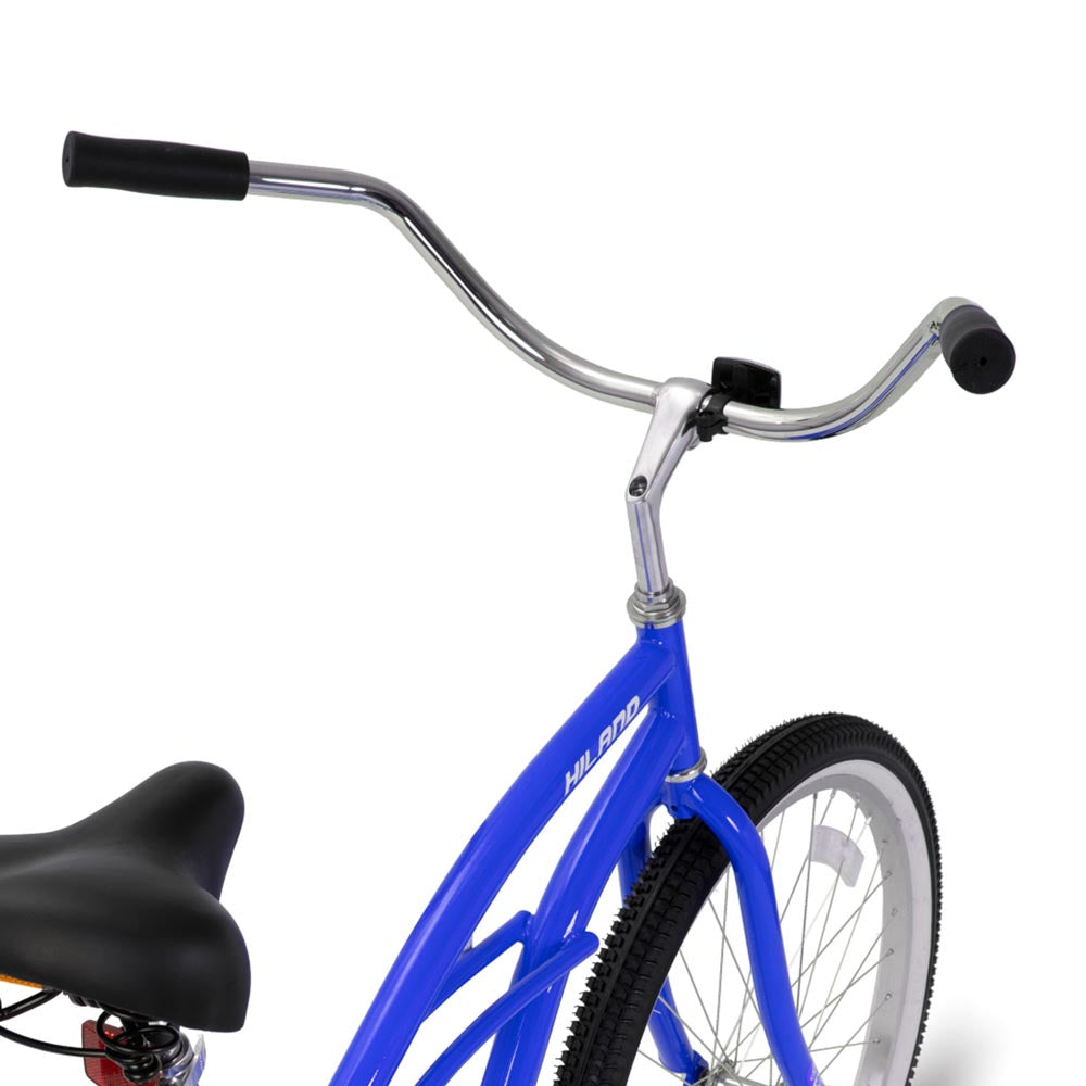 HILAND Jade 24 26 Inch Womens Beach Cruiser Bike with Rear Coaster Brake