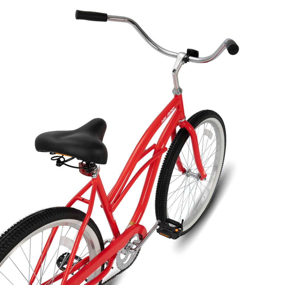 HILAND Jade 24 26 Inch Womens Beach Cruiser Bike with Rear Coaster Brake