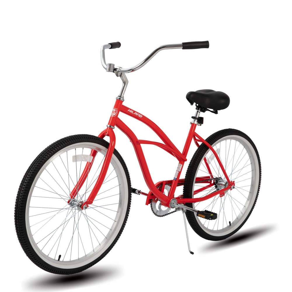 HILAND Jade 24 26 Inch Womens Beach Cruiser Bike with Rear Coaster Brake