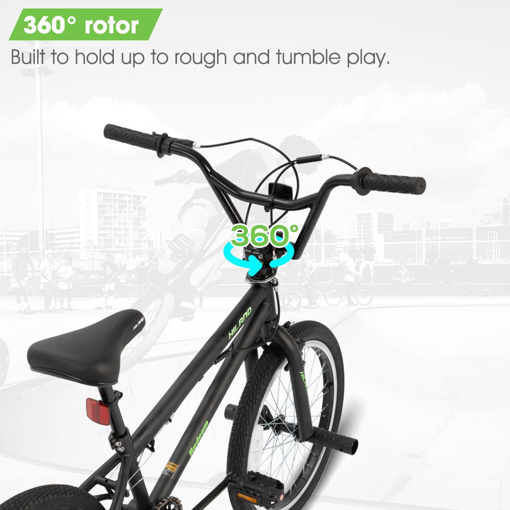 HILAND Redeem 1.0 | 20 inch Freestyle Kids BMX Bike with 360 Degree Gyro & 4 Pegs