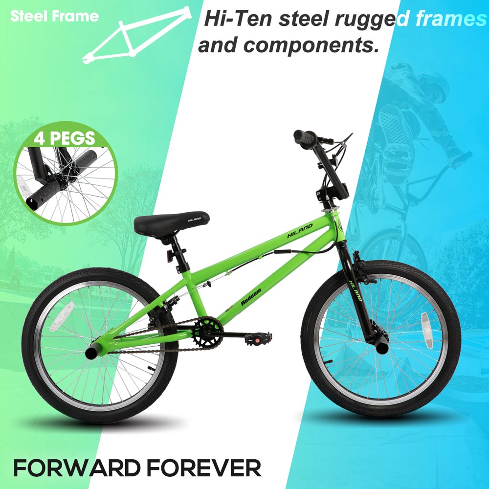 HILAND Redeem 1.0 | 20 inch Freestyle Kids BMX Bike with 360 Degree Gyro & 4 Pegs