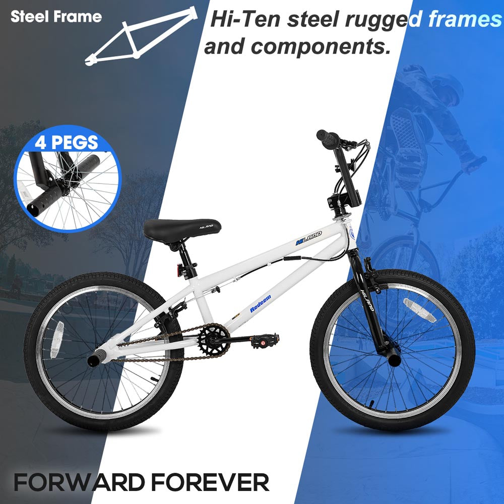 HILAND Redeem 1.0 | 20 inch Freestyle Kids BMX Bike with 360 Degree Gyro & 4 Pegs