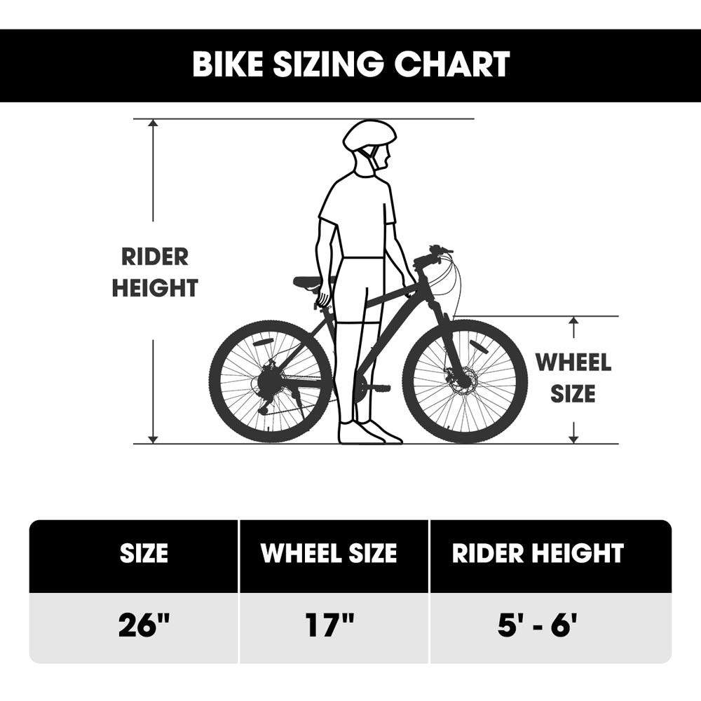 HILAND H200 | 26 Inch Mountain Bike 21 Speeds Drivetrain Aluminum Frame Disc-Brake