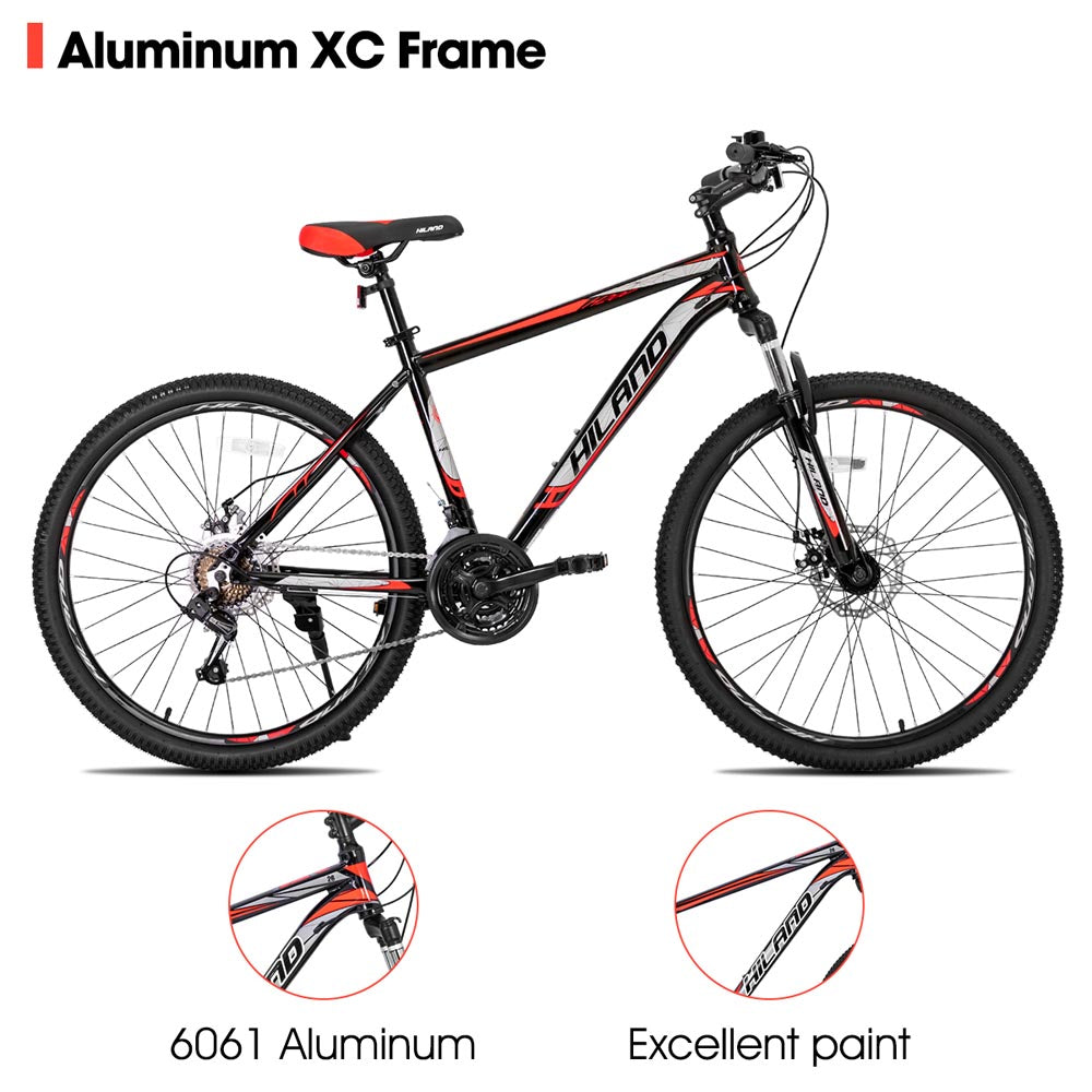 HILAND H200 | 26 Inch Mountain Bike 21 Speeds Drivetrain Aluminum Frame Disc-Brake