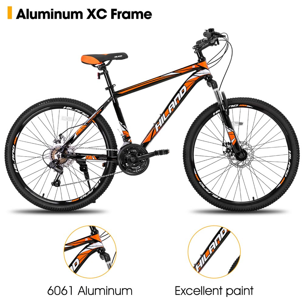 HILAND H200 | 26 Inch Mountain Bike 21 Speeds Drivetrain Aluminum Frame Disc-Brake