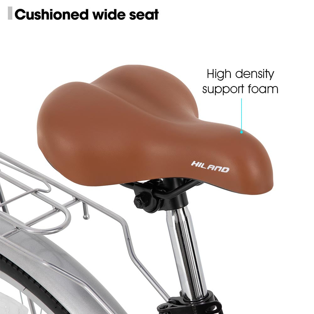 HILAND Flare 26 inch Complete Beach Cruiser City Bike for Adults