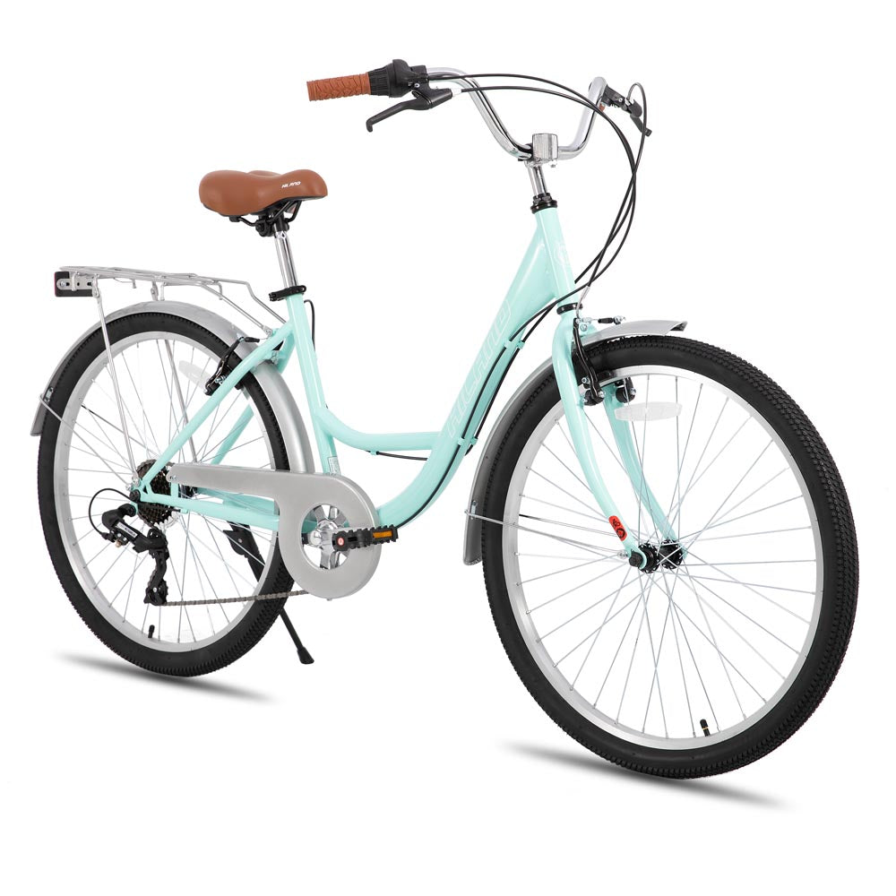 HILAND Flare 26 inch Complete Beach Cruiser City Bike for Adults