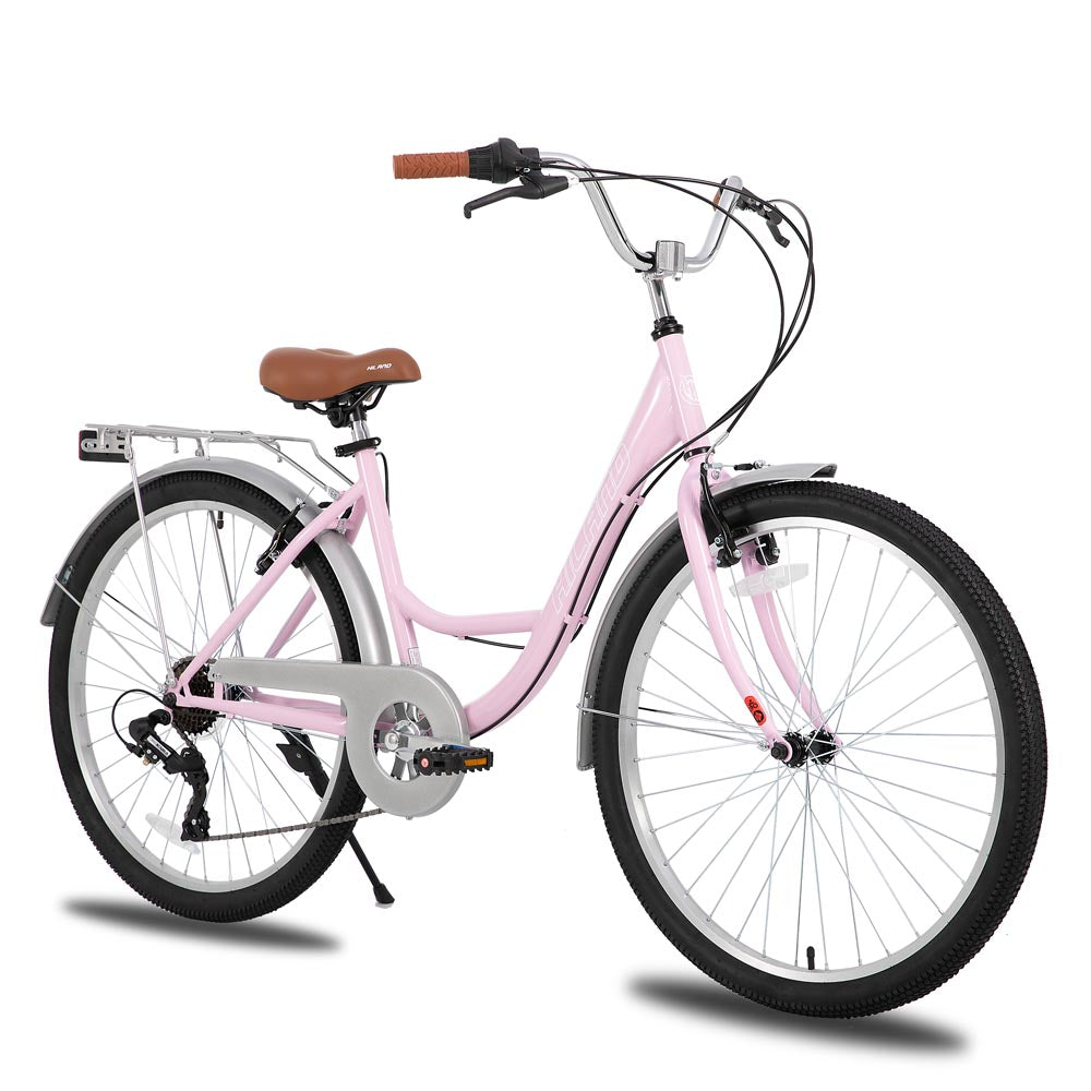 HILAND Flare 26 inch Complete Beach Cruiser City Bike for Adults