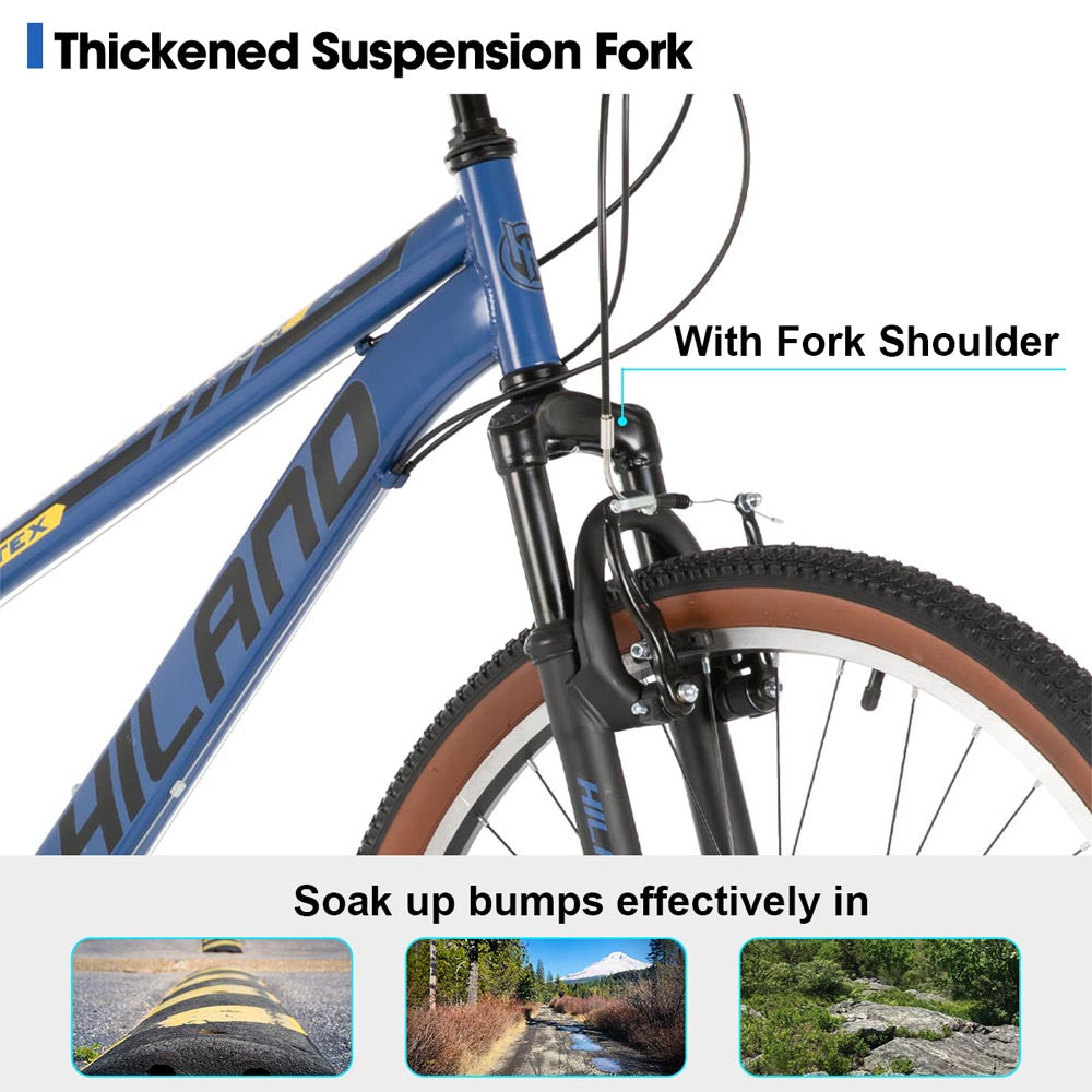 HILAND 26 Inch Mountain Bike for Mens and Womens with 21 Speeds