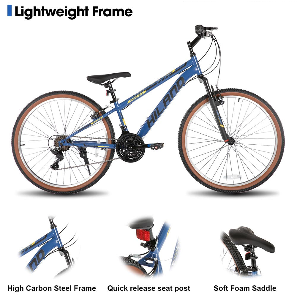 HILAND 26 Inch Mountain Bike for Mens and Womens with 21 Speeds