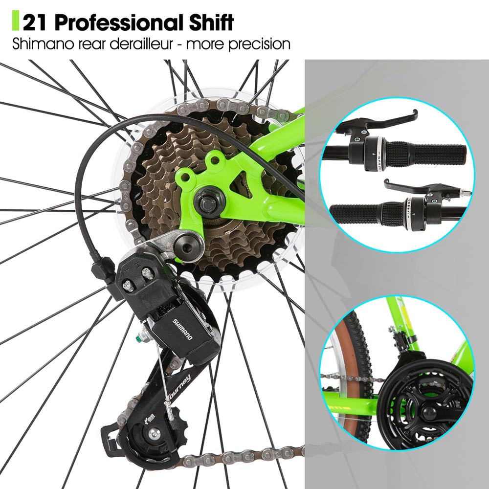 HILAND 26 Inch Mountain Bike for Mens and Womens with 21 Speeds