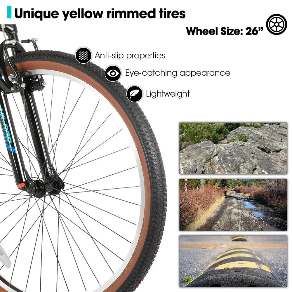 HILAND 26 Inch Mountain Bike for Mens and Womens with 21 Speeds