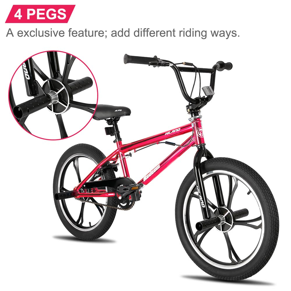 HILAND Redeem 3.0 | 20 Inch 3&5 Spoke Kids BMX Bike for Boys Girls Ages 5-12 Year Old