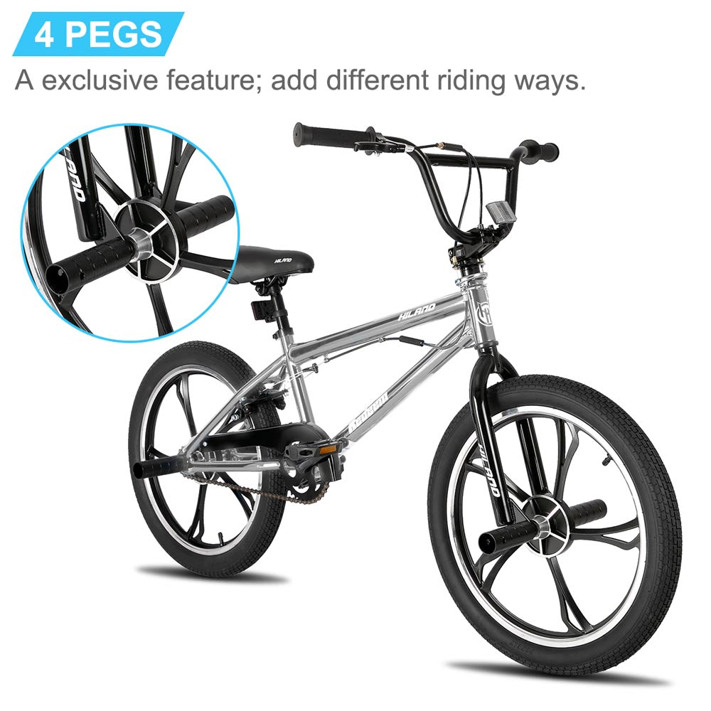 HILAND Redeem 3.0 | 20 Inch 3&5 Spoke Kids BMX Bike for Boys Girls Ages 5-12 Year Old