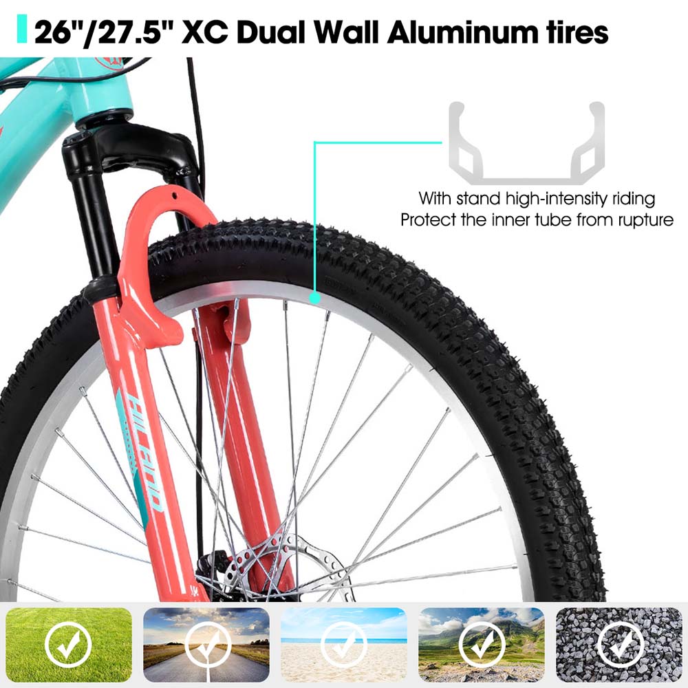HILAND Gamille 2.0 | 26 Inch Mountain Bike for Women Girl Aluminum Frame MTB