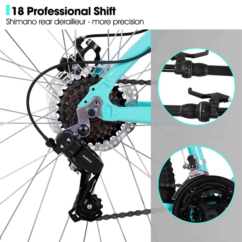 HILAND Gamille 2.0 | 26 Inch Mountain Bike for Women Girl Aluminum Frame MTB