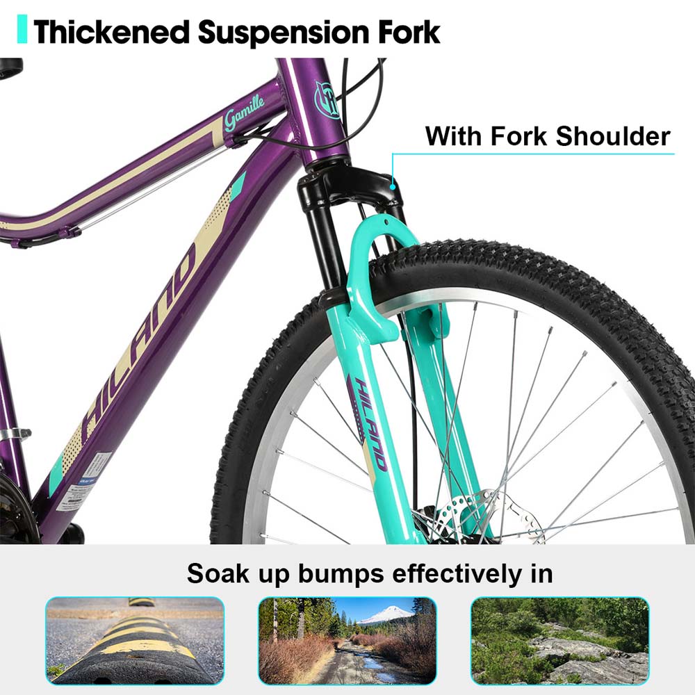 HILAND Gamille 2.0 | 26 Inch Mountain Bike for Women Girl Aluminum Frame MTB